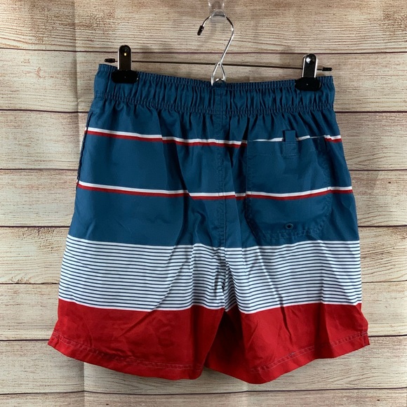 George Swim Trunks Set of 2 Red/White/Blue - Picture 3 of 11